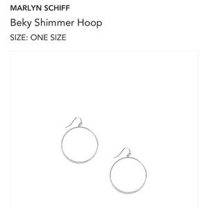 Marlyn Schiff Becky Shimmer Hoop Earrings